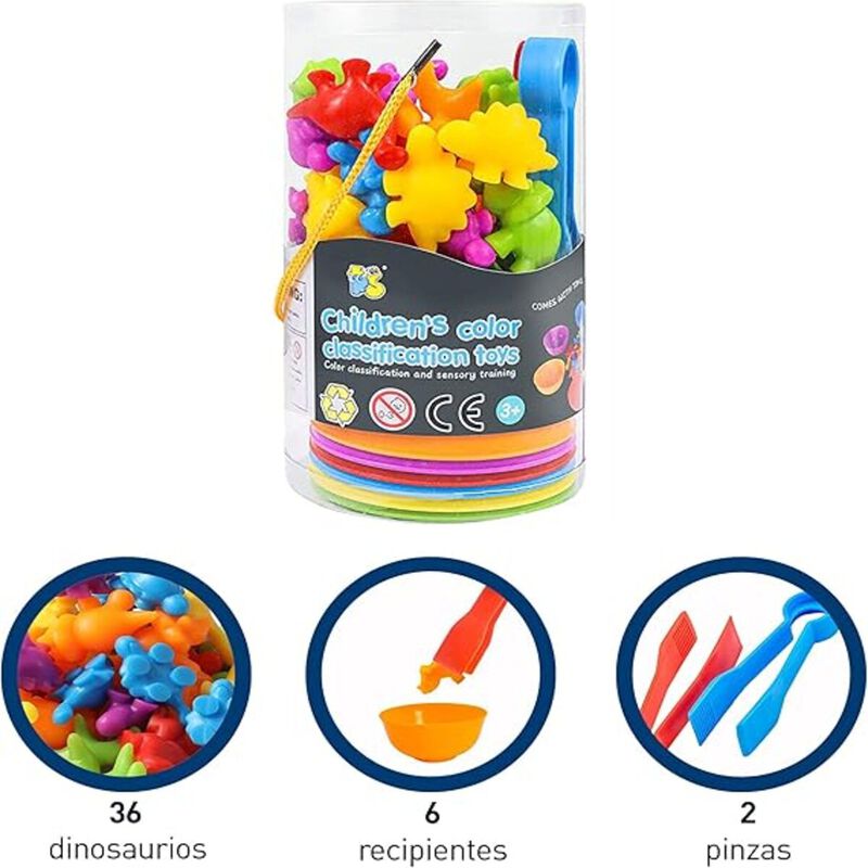 Juguete de Clasificaci&oacute;n de Dinosaurios 56 pzs ... image number null