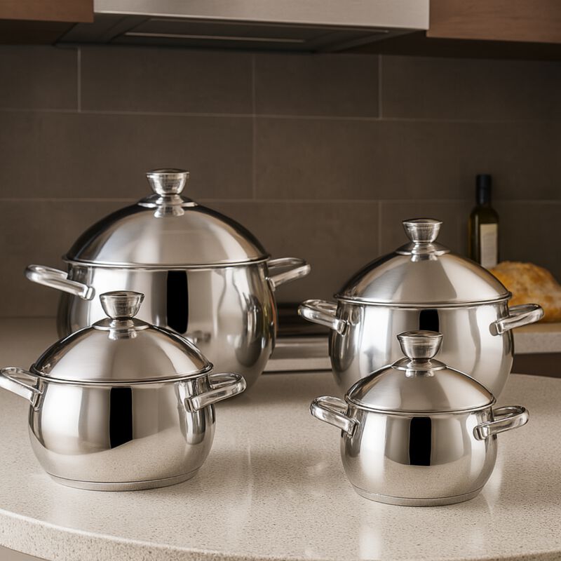 Juego De Bater&iacute;a De Cocina De Acero Inoxidable ... image number null