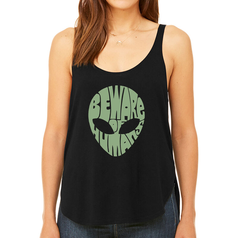 Tank Top Holgado Word Art Para Mujer - Cuidado ... image number null
