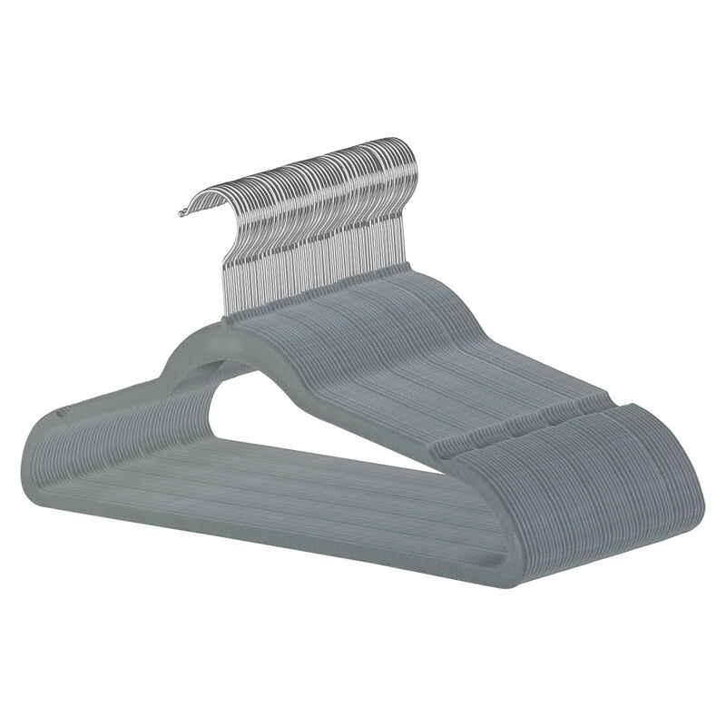 Set Ganchos de Terciopelo Ag Box  50 Piezas Gri... image number null