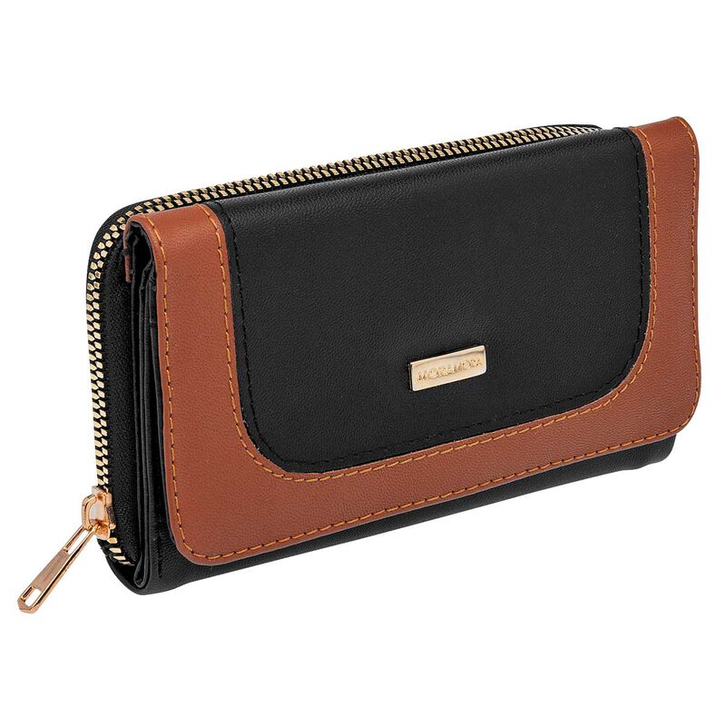 Moramora Cartera para mujer negro caf&eacute; image number null