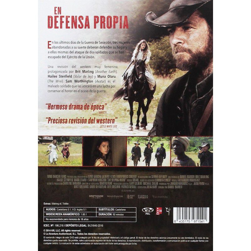 En Defensa Propia (The Keeping Room) [DVD] image number null