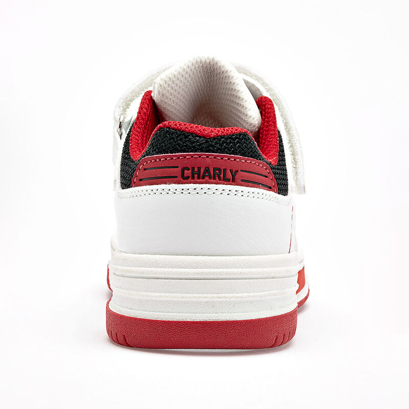 Charly tenis para ni&ntilde;o  blanco negro cod 139648... image number null