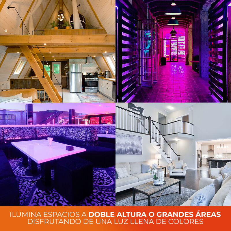 Foco LED Alta Potencia WiFi RGB E27 Alexa Googl... image number null