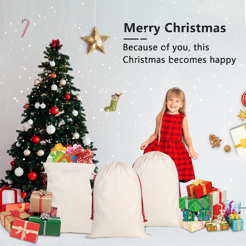 Bolsa De Navidad Inspireyee Pack De 6 - 50x49 C... image number null