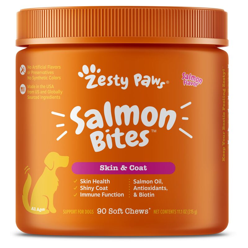 Suplemento Para Perros Zesty Paws Salmon Bites ... image number null