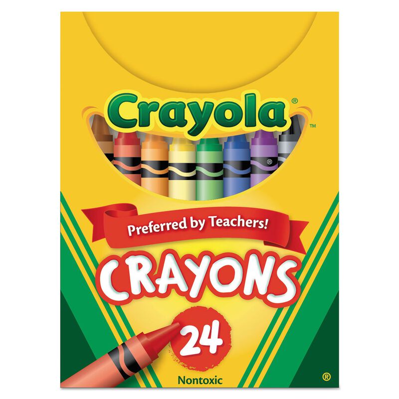Juego De Crayones De Cera Crayola, 24 Unidades,... image number null
