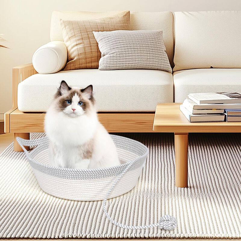 Cama Para Gato Weavelyrics Cesta De Cuerda De A... image number null