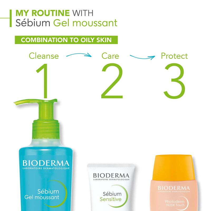 Gel Espumoso Limpiador Bioderma S&eacute;bium Skin 500... image number null