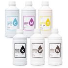 Tinta Dtf Cis Inks 6000 ml Cmyk + 2&times; Blanco &ndash; Set De Recarga
