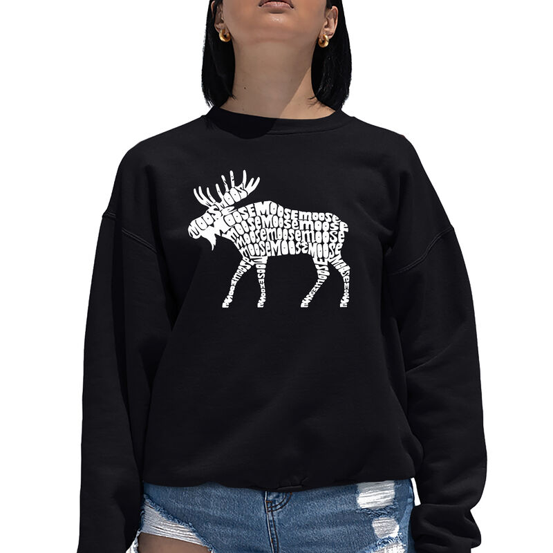 Sudadera De Cuello Redondo Word Art Para Mujer ... image number null