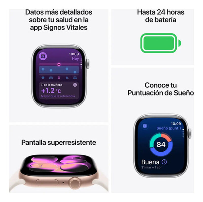 Apple Series 11 Watch (gps) 46 Mm Negro Azabach... image number null