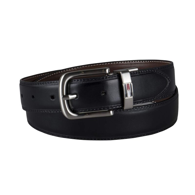 Cintur&oacute;n Tommy Hilfiger Reversible De Cuero Mar... image number null