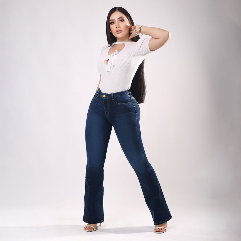 Jeans Dama B&aacute;sico Savi Jeans Mujer Sb4796 Campa... image number null