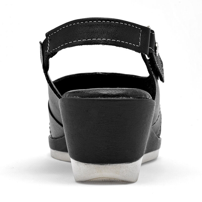 Cruz Shoes sandalia confort para mujer negro co... image number null