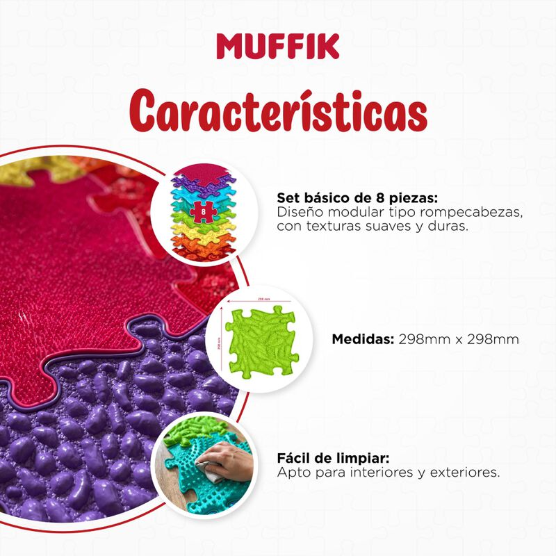 Set De Tapetes Ortop&eacute;dicos Sensoriales Muffik A... image number null