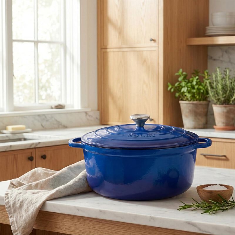 Olla Holandesa Zulay Kitchen 7.7L Azul Hierro F... image number null