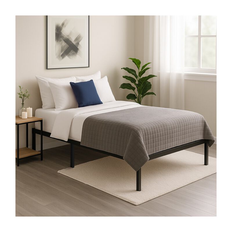Base Cama Individual Box Plegable Metal Acero S... image number null