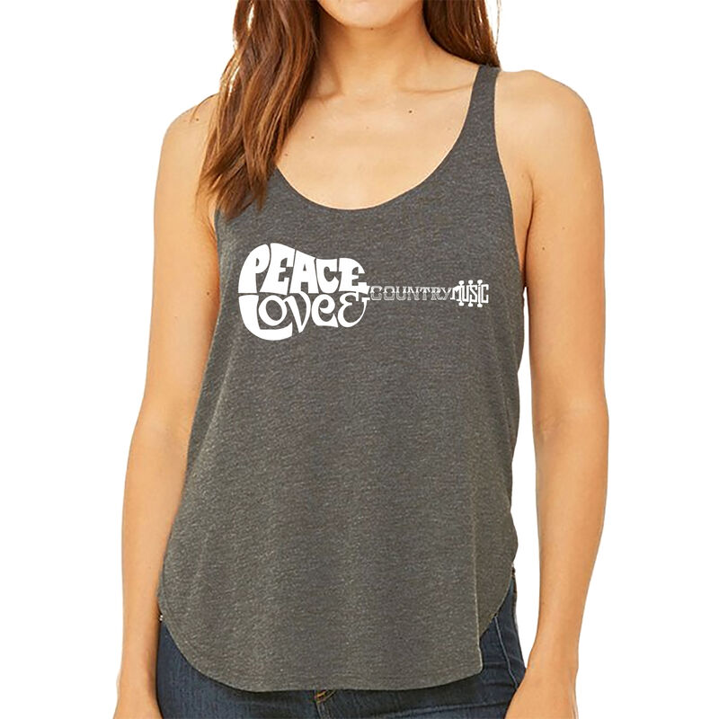 Tank Top Holgado Word Art Para Mujer - Paz Amor... image number null