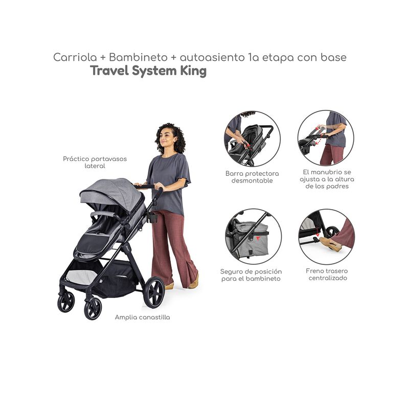 Travel System 3en1 D'beb&eacute; King Con Bambineto Au... image number null