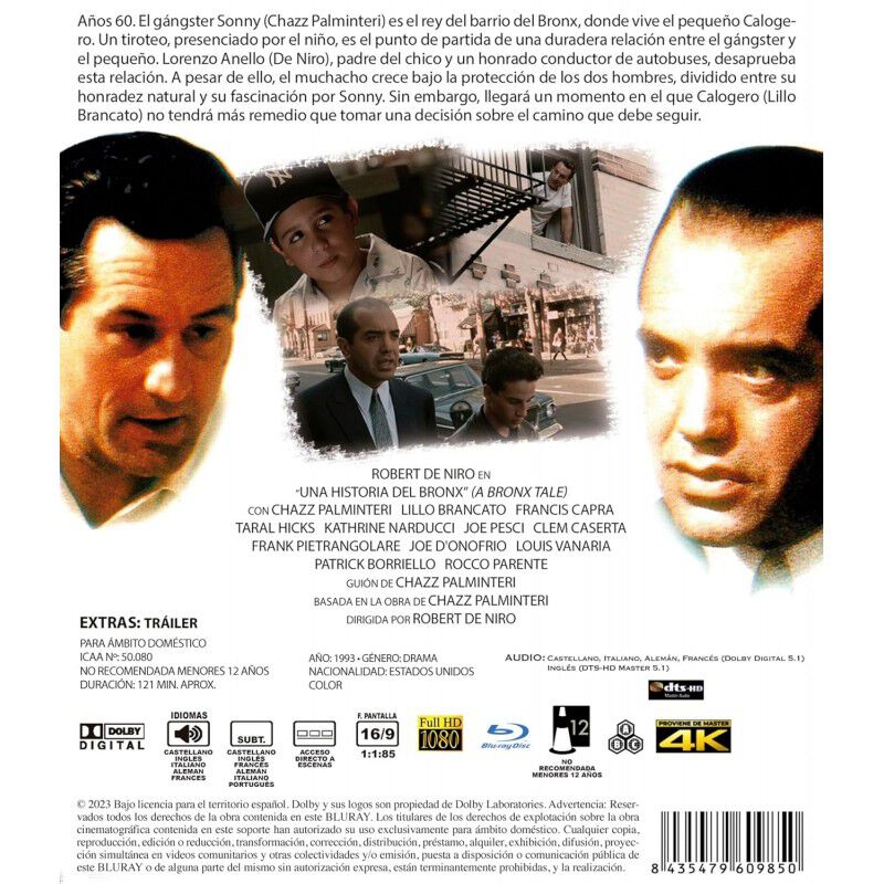 Una Historia Del Bronx (a Bronx Tale) [blu-ray.... image number null