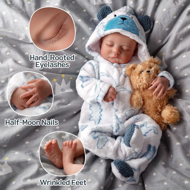 Mu&ntilde;eca Reborn Babeside Para Ni&ntilde;o, 50 Cm, Realis... image number null
