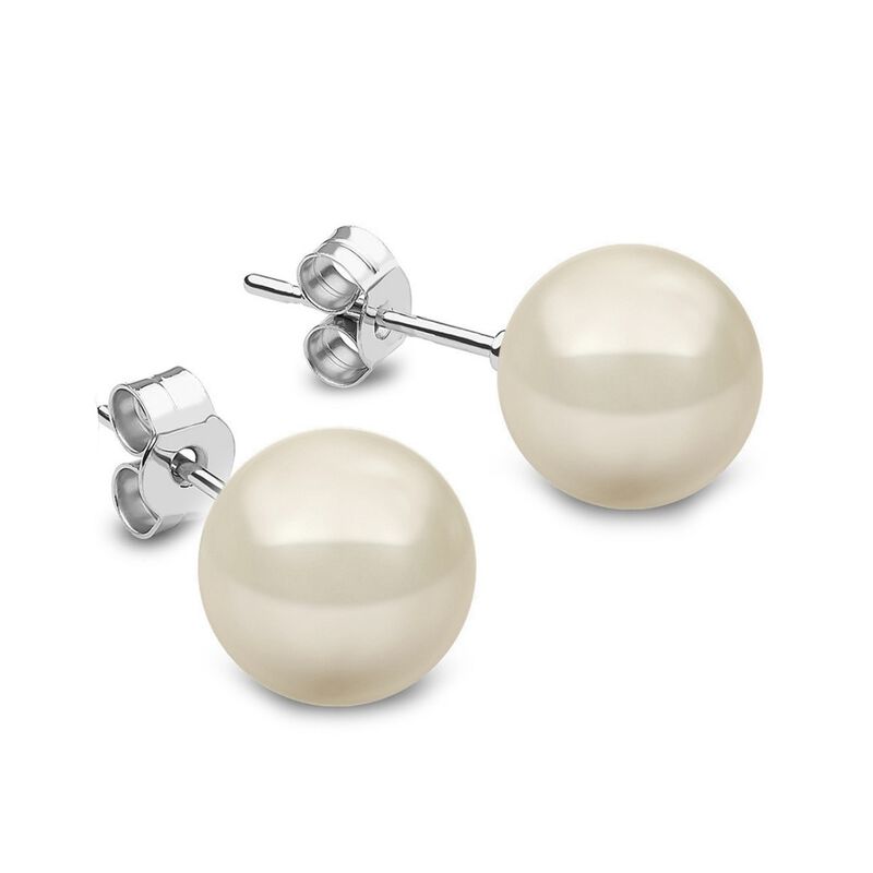 Collar y Aretes Perlas de cristal creciente con... image number null