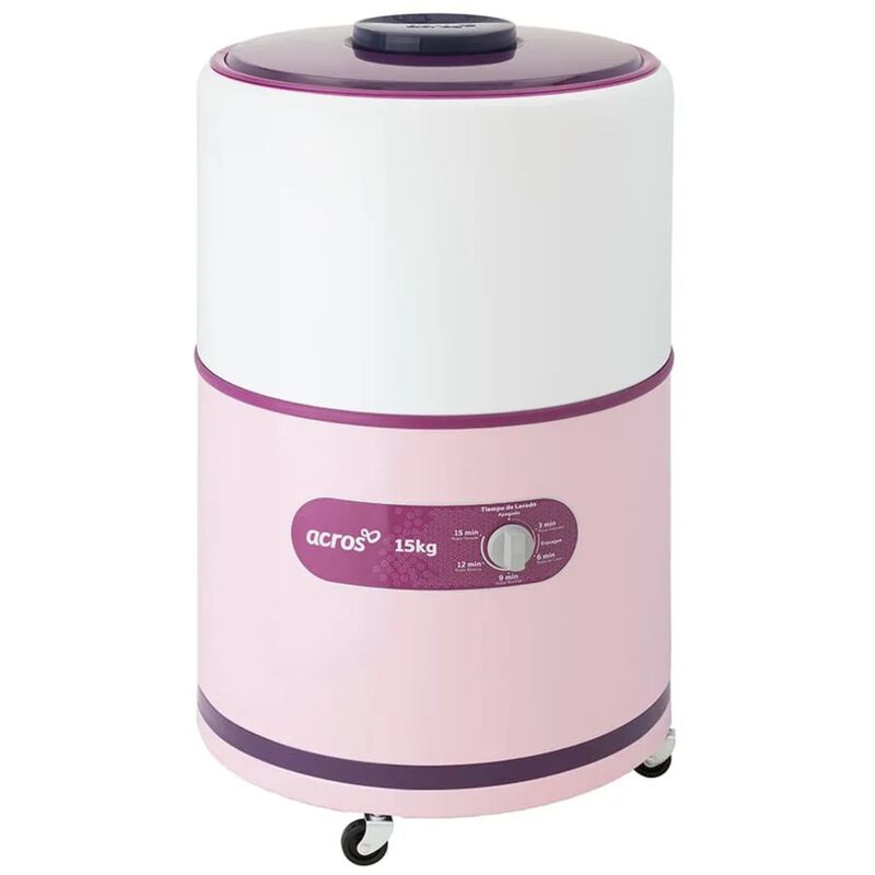 Lavadora Redonda Acros Alf1551er 15kg Rosa Alb image number null