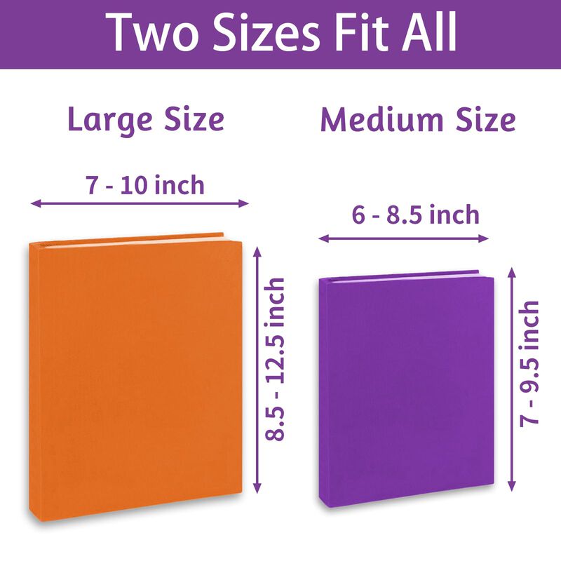 Fundas El&aacute;sticas Para Libros Kicnic Pack De 7 U... image number null