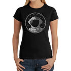 Camiseta Word Art Para Mujer - Necesito Mi Espacio Astronauta- Negro