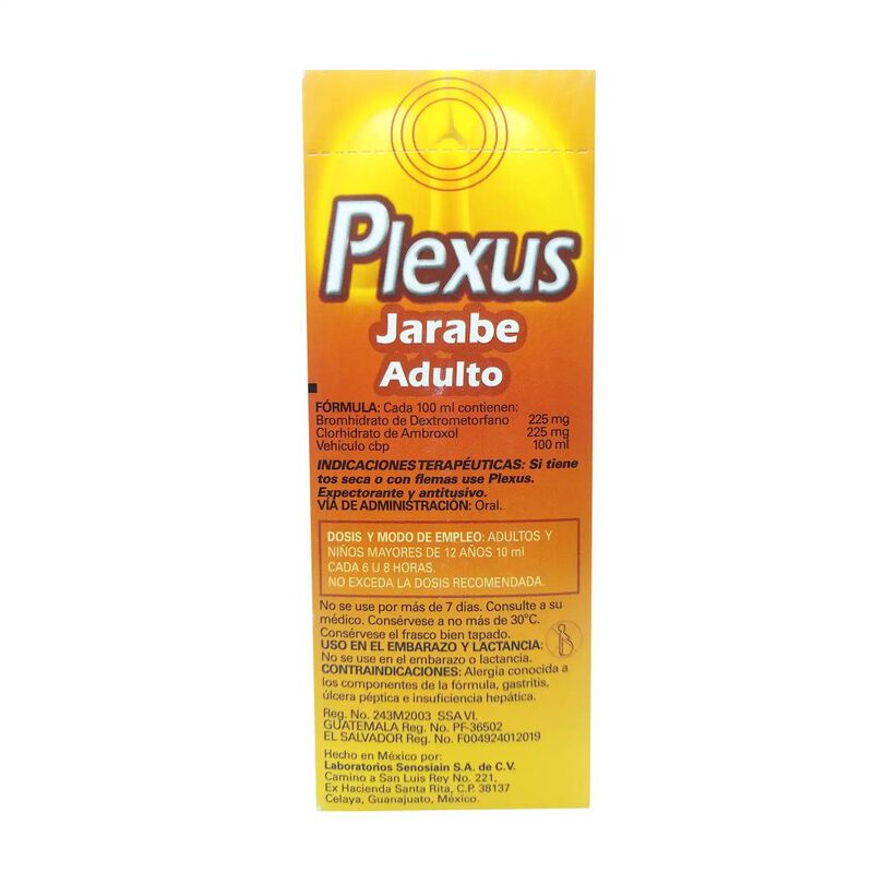 Plexus Adlt 225/225 Mg 150 Mililitro image number null