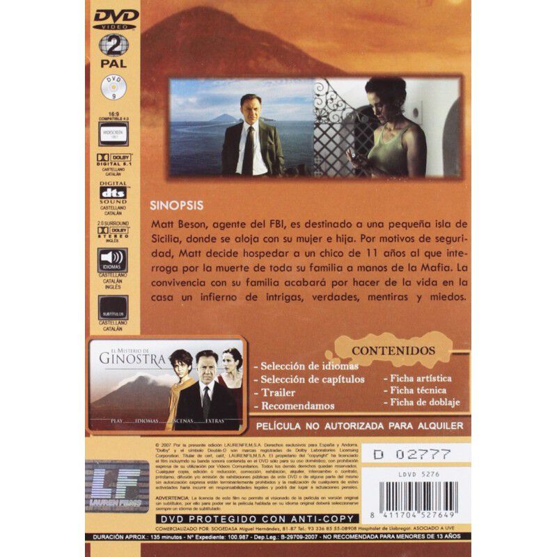 El Misterio de Ginostra [DVD] image number null