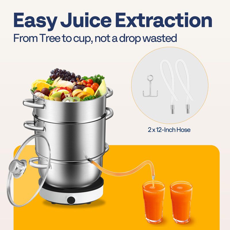 Exprimidor de Vapor Vivohome Acero Inoxidable 5... image number null