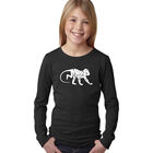 Camiseta De Manga Larga Word Art Para Ni&ntilde;a - Monkey Business - Negro