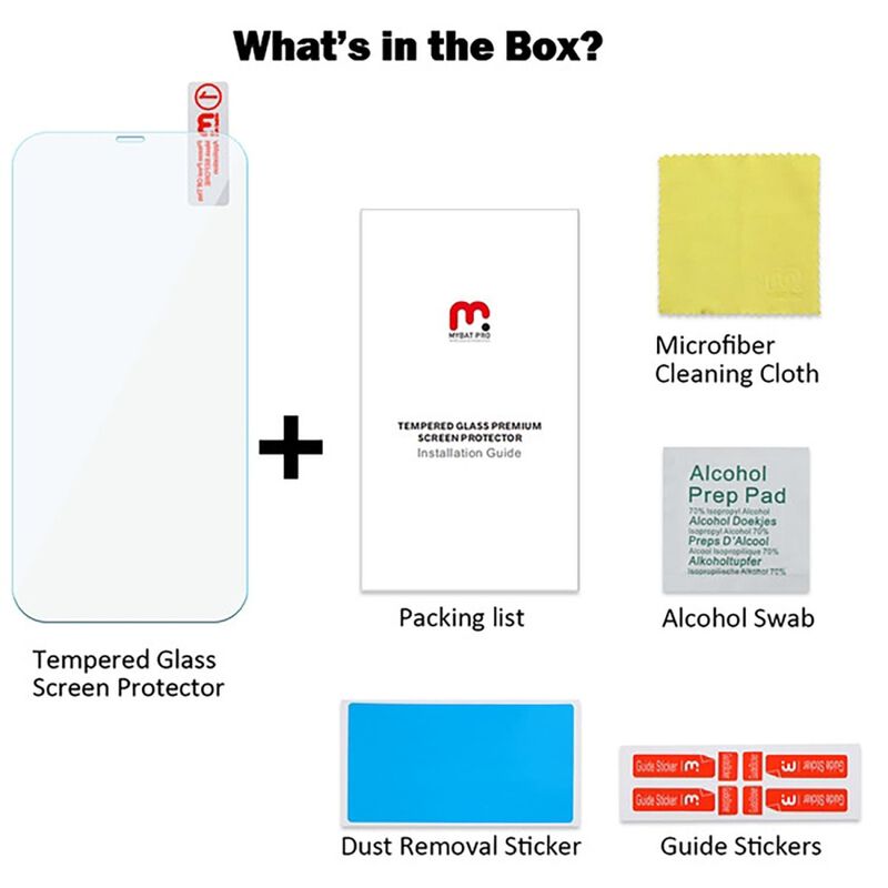 Mica Vidrio Mybat Para Iphone 12 Y 12 Pro 3 Pac... image number null