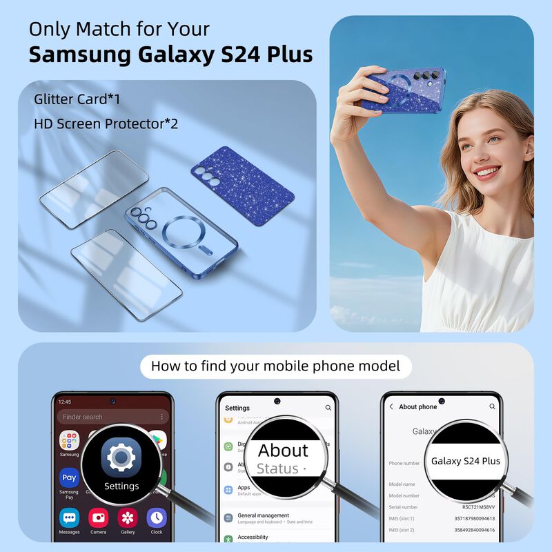 Funda Atump Galaxy S24+ Plus Azul Brillante image number null