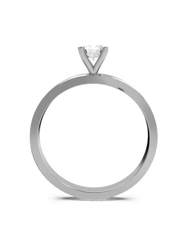 Anillo de Compromiso de 14K con Circonia Talla ... image number null