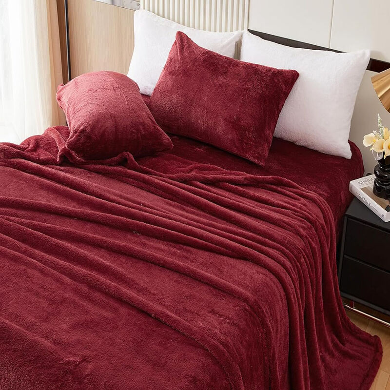 Juego de S&aacute;banas Polar Matrimonial Vino T&eacute;rmica... image number null