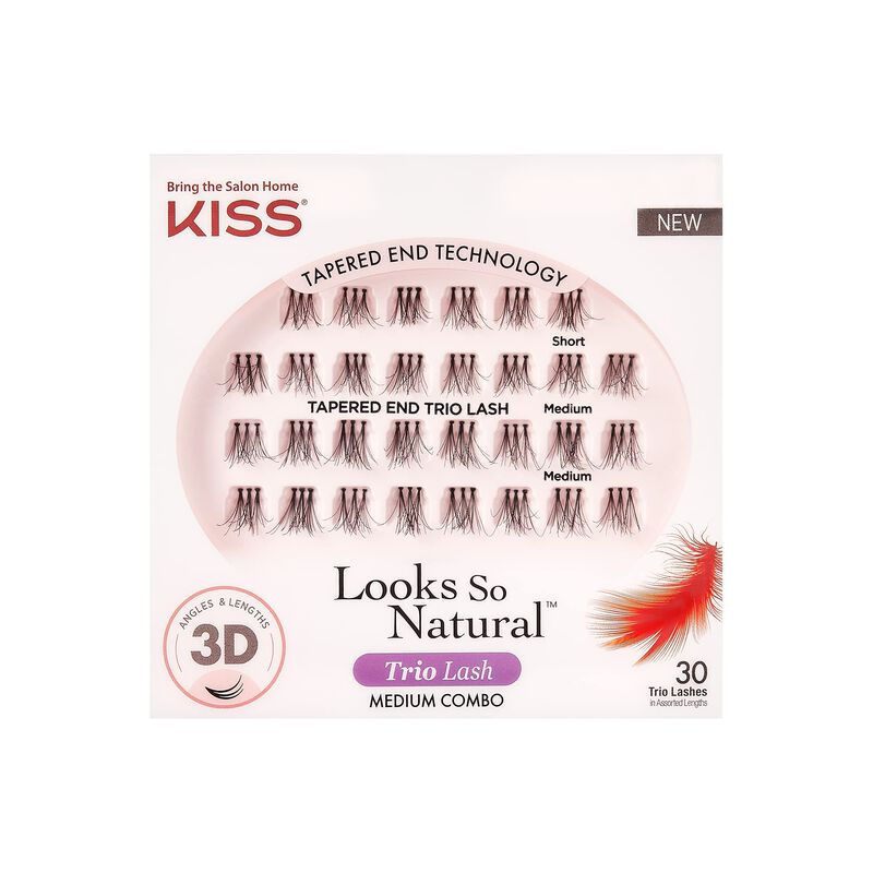Pesta&ntilde;as Postizas Kiss Looks So Natural Trio La... image number null