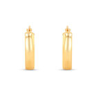 Arracadas Ovaladas De Oro Amarillo 10K (10 X 14Mm Aprox)