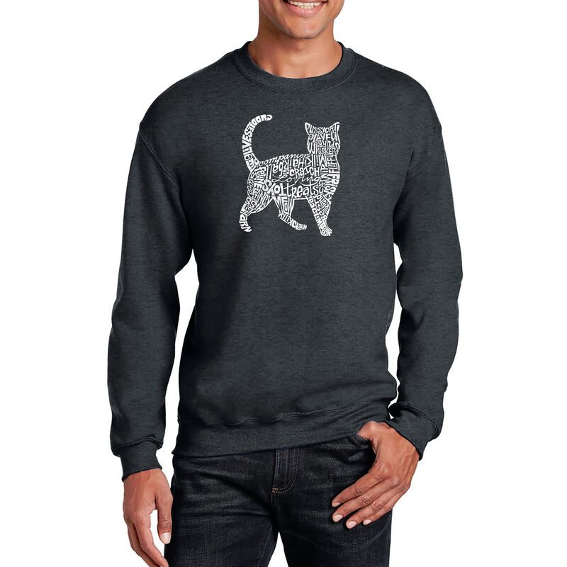 Sudadera De Cuello Redondo Word Art Para Hombre... image number null