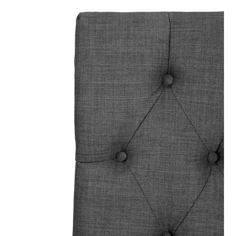 Cabecera Matrimonial Trinity Arlo Gris Oscuro image number null