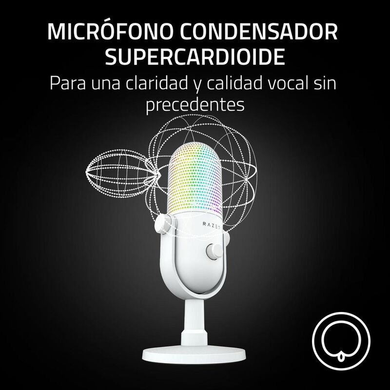 Razer Seiren V3 Chroma RGB USB Mic White Editio... image number null