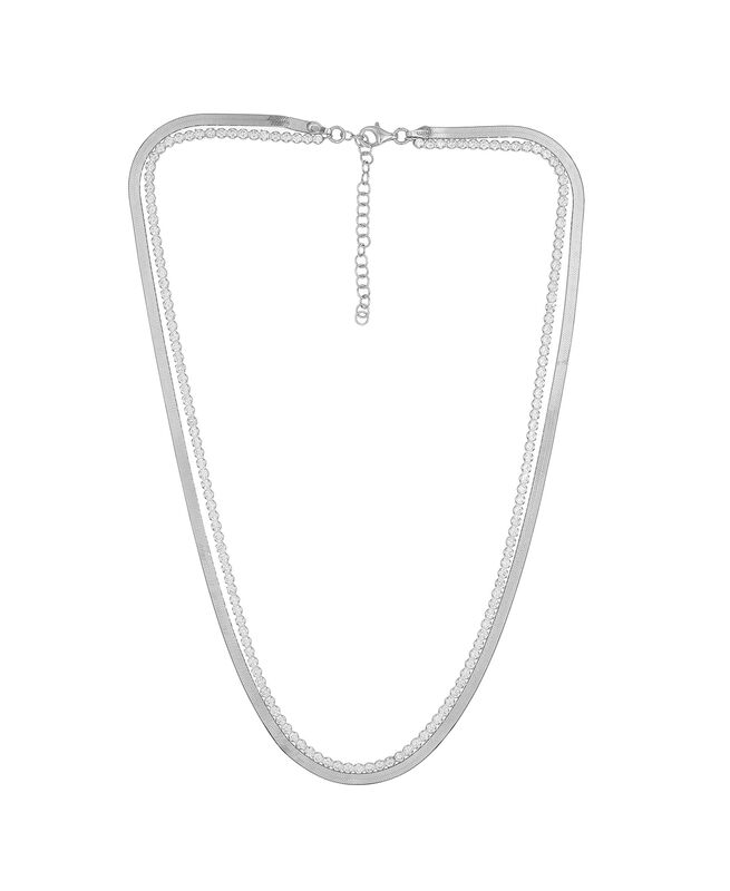 Gargantilla De Plata Con Zirconias image number null