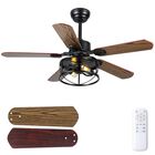 Ventilador De Techo Hounberi, 42 Pulgadas, 5 Aspas, Control Remoto Reversible