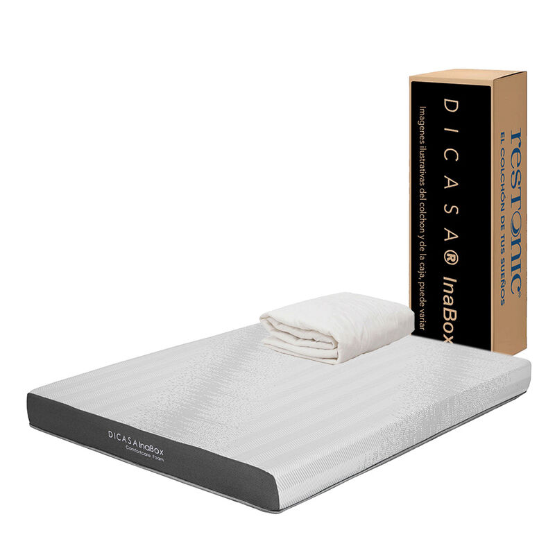 Colch&oacute;n Individual Dicasa InaBox + Protector Ul... image number null