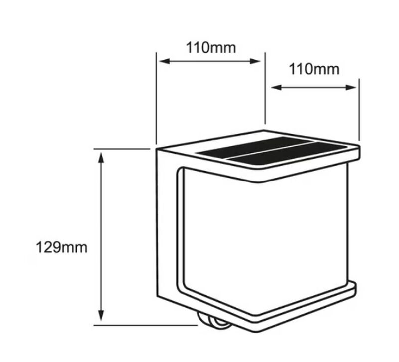 L&aacute;mpara Solar Led De Pared, 7.5 W, Luz Suave C&aacute;... image number null