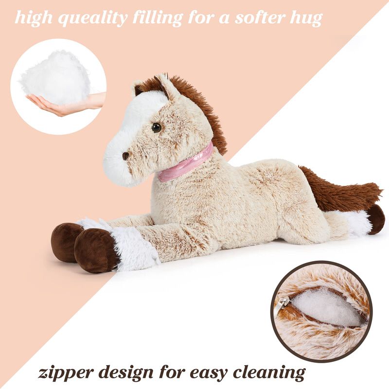 Peluche Con Forma De Caballo Gigante Tezituor, ... image number null