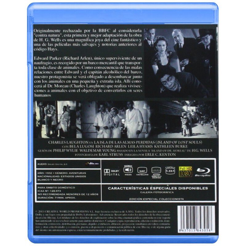 La Isla De Las Almas Perdidas (v.o.s.) [blu-ray... image number null