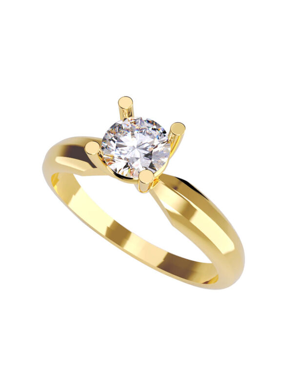 Anillo de Compromiso de 10K con Circonia Talla ... image number null